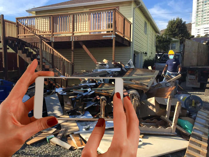 Best Virtual Junk Removal service in Castro Valley - add ZERO-Contact to it if you want, fastest way to get all trash and junk from your front yard, backyard, garage or any other places you might need junk removal services serving Hayward, Oakland, Castro Valley, San Leandro,  Fremont,  Union City,  Palo Alto, Milpitas, Redwood City, San Mateo, Sunnyvale, Mountain View, Dublin, San Ramon, Livermore, Santa Clara, Peninsula, SF Bay Area, CA